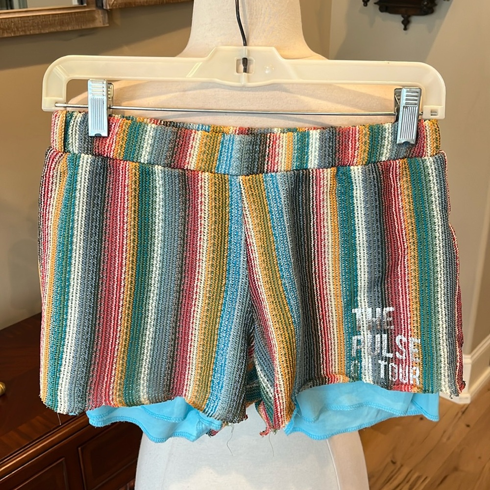 Striped Multicolored Mod Shorts - Picture 4 of 7